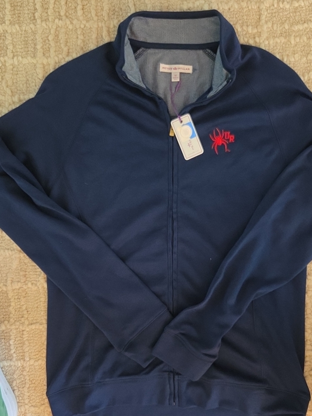NWT Peter Millar Women's University of Richmond Spiders Full Zip Jacket Navy, M - Picture 4 of 6